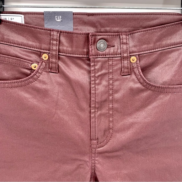 Gap Vintage Slim Coated Mid Rise Jeans Women’s Size 28 - Picture 5 of 11